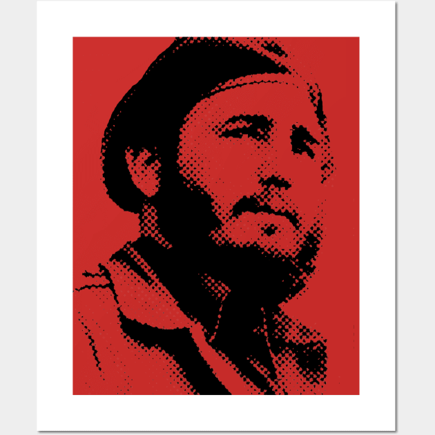 Young Fidel Castro with a Dreamy Look and Beret Wall Art by ibadishi